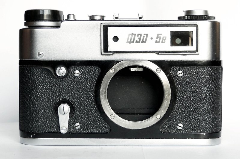 FED 5B 5V USSR 35 mm rangefinder camera body M39 mount - Cameras - Other Metals Silver