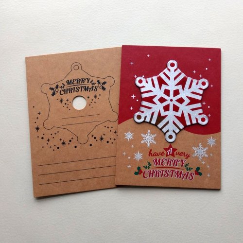PRINT+SHAPE AR聖誕明信片 磁鐵 吊飾 雪花 客製化禮物 禮品 聖誕節卡片 裝飾