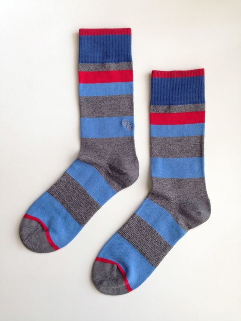 GillianSun Socks Collection【HOT 熱銷款】034RD - 襪子 - 棉．麻 藍色