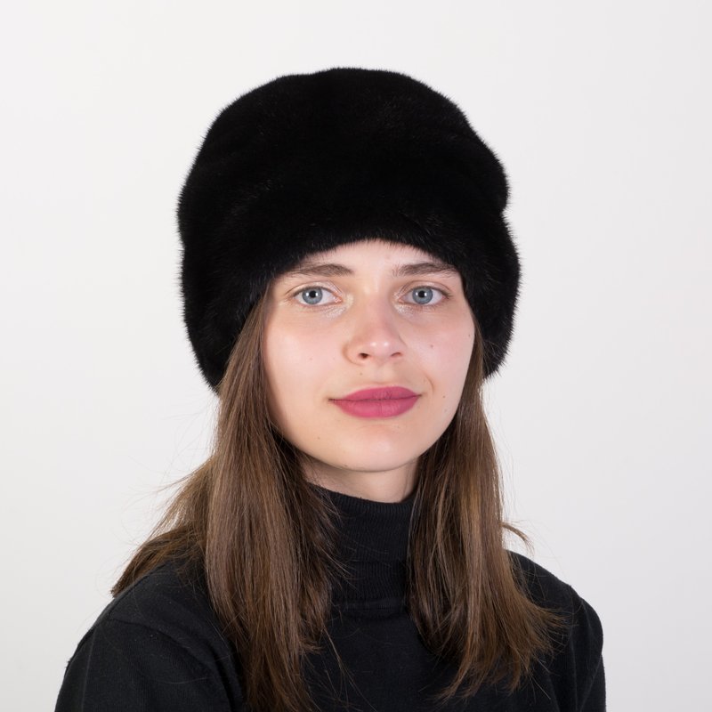 Women Fur Hat Winter Kubanka Russian Fur Hat Warm Mink Hat Real Fur Hats - หมวก - วัสดุอื่นๆ หลากหลายสี