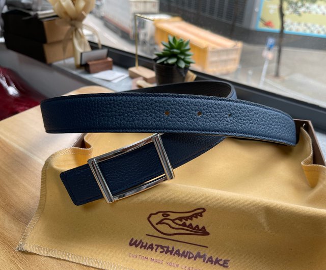 【エンポリオ アルマーニ】カウハイド リバーシブルベルト