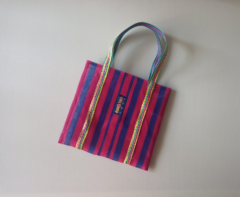 Retro fashion lightweight bag_red blue - Handbags & Totes - Nylon Blue