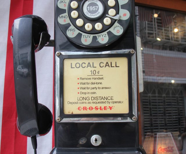⭐︎アメリカ公衆電話⭐︎ヴィンテージ［ジャンク品］ アメリカ ヴィンテージ 公衆電話 電話機 ペイフォン Public