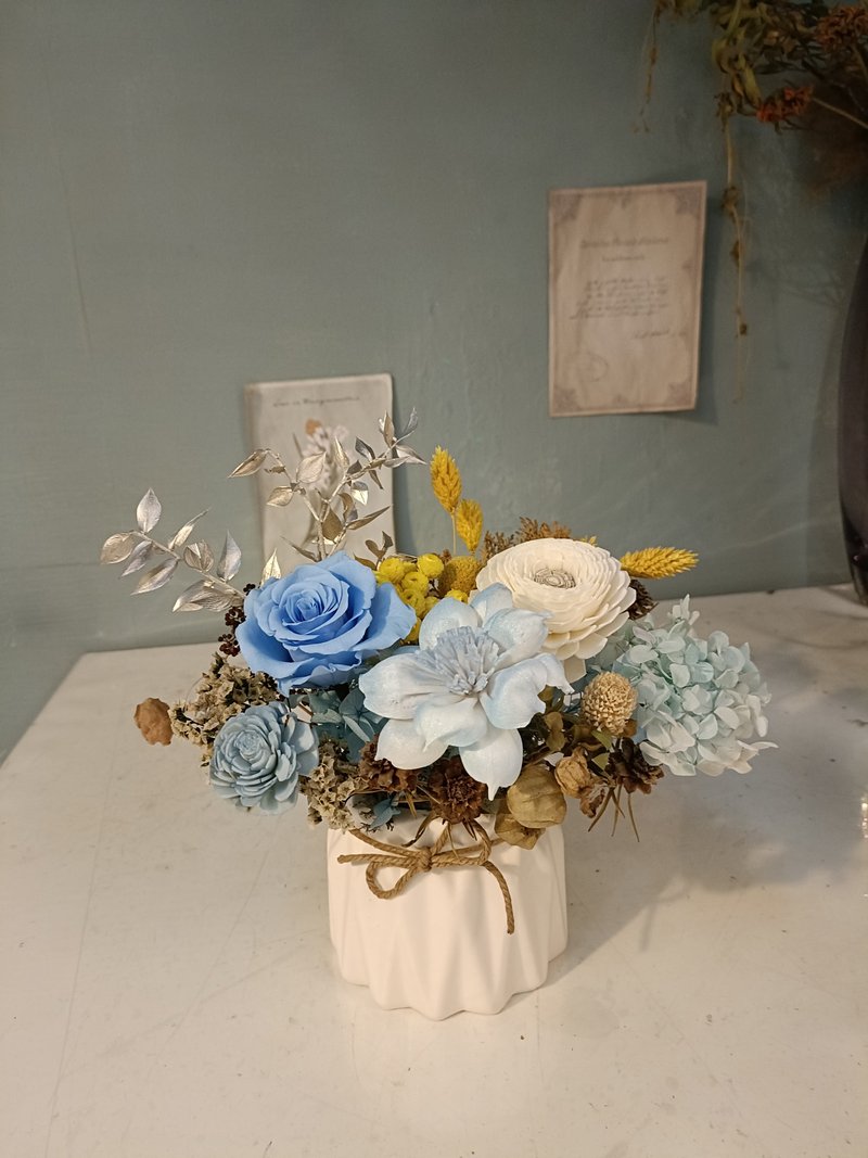 生日、祝賀乾燥花盆花 - 乾燥花/永生花 - 植物．花 