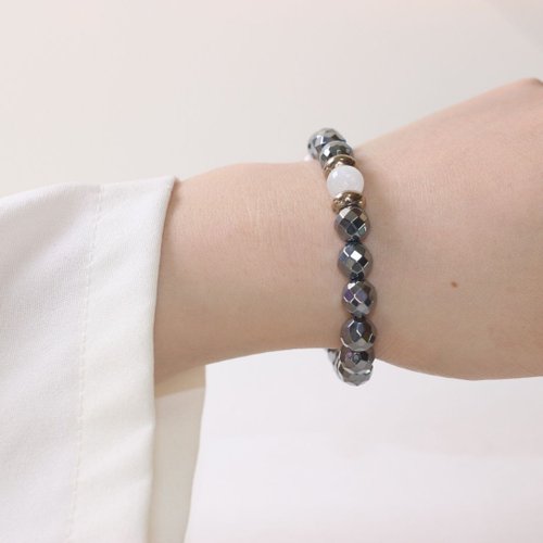 Hoshino Jewelry Kan B025七輪調和手串/太赫茲/白月光/天然晶石/能量石/原生態