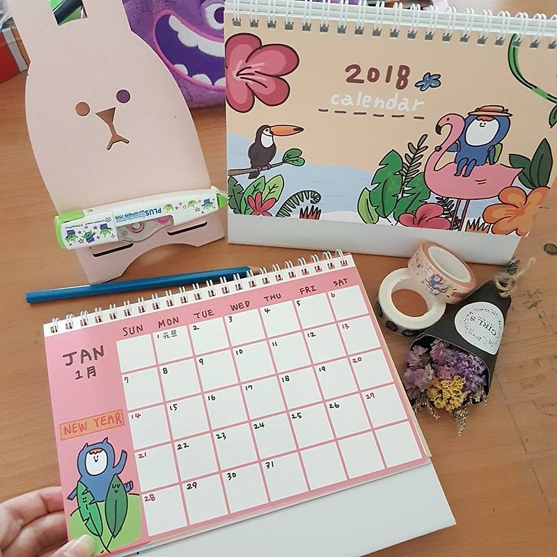 Paper Notebooks & Journals - Ning's-2018 desk calendar