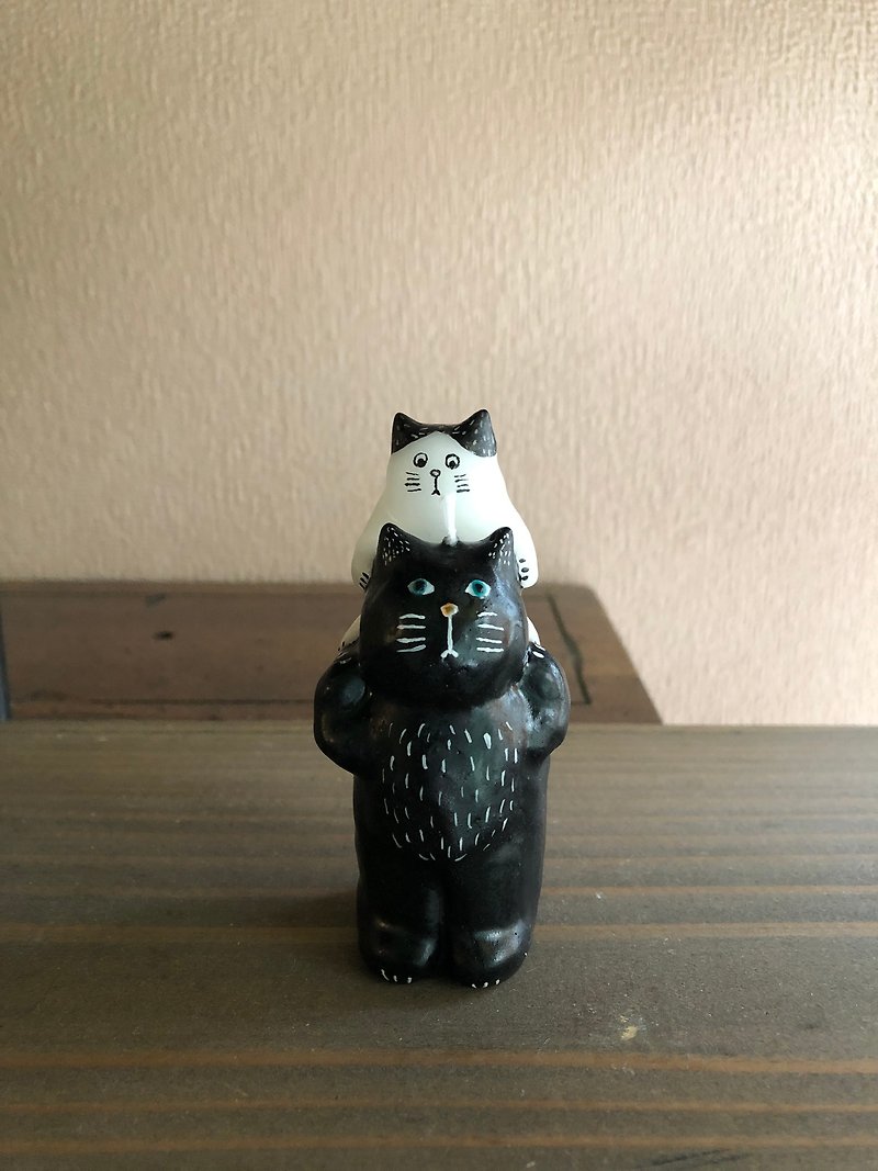 Dad and piggyback - Candles & Candle Holders - Wax Black