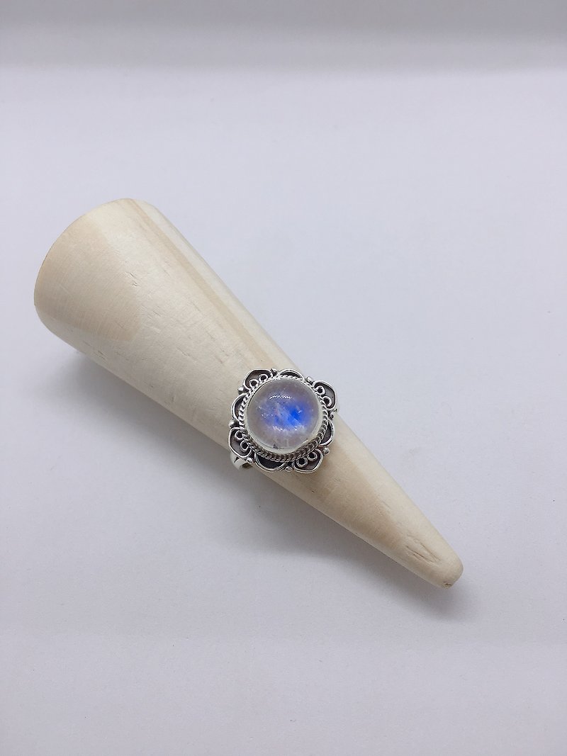 Moonstone Ring Handmade in Nepal 92.5% Silver - General Rings - Gemstone 