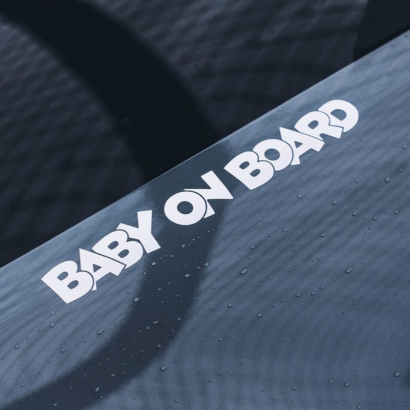 BABY ON BOARD/C/車貼、貼紙 SunBrother孫氏兄弟 - 貼紙 - 防水材質 