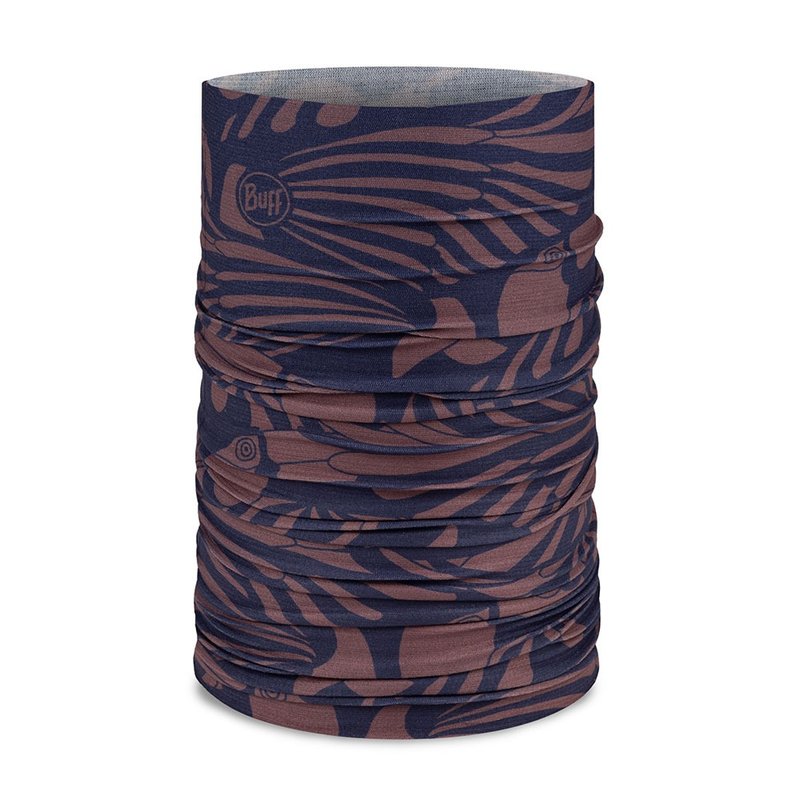 【BUFF】Coolnet抗UV頭巾-藍羽鳥舞 - 露營用品 - 其他材質 多色