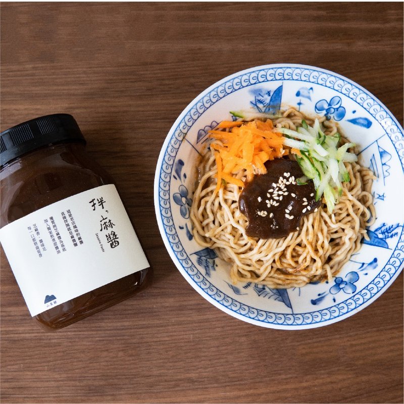 【純素】麻醬麵│道地波浪拉麵組 - 拌麵/麵條/米粉 - 新鮮食材 咖啡色