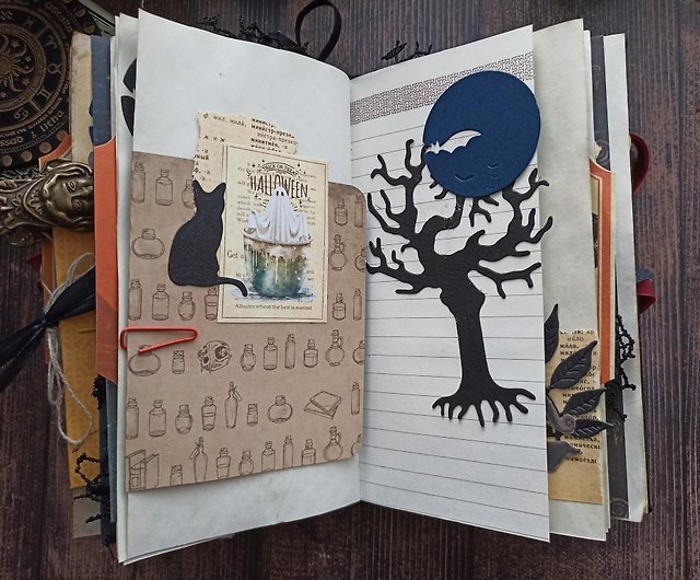 Witchy journal Halloween junk journal Spooky notebook Witch magic book -  Shop junkjournals Notebooks & Journals - Pinkoi