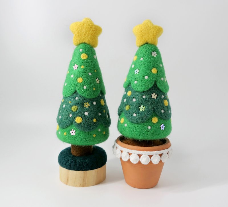 【聖誕系列】羊毛氈　聖誕樹　2種款式 - 擺飾/家飾品 - 羊毛 