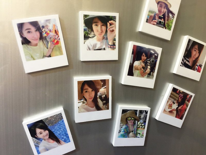 personalized gifts-Set of 99 Pics of Magnetic Photo Cards - Magnets - Paper Multicolor