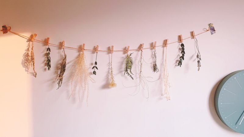 【乾燥花壁飾】乾燥花吊飾 壁掛 喬遷禮 新居 裝飾小物 美化房間 - 乾燥花/永生花 - 植物．花 卡其色