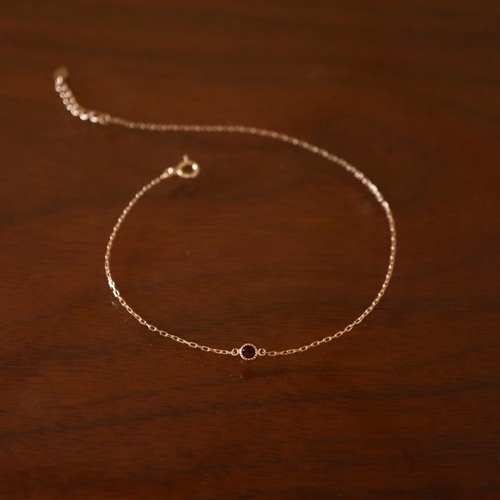 Sot to] K10 ブレスレット（またはアンクレット） 【ガーネット