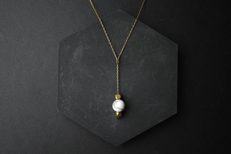 Pendulum - Brass Necklace - สร้อยคอ - โลหะ สีทอง