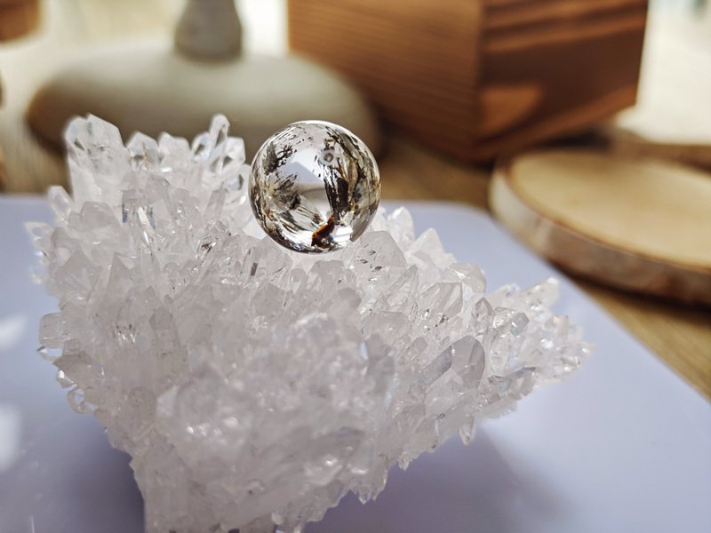 天然閃靈鑽水晶球波波|美國最佳治療水晶|herimker diamond - 項鍊 - 水晶 