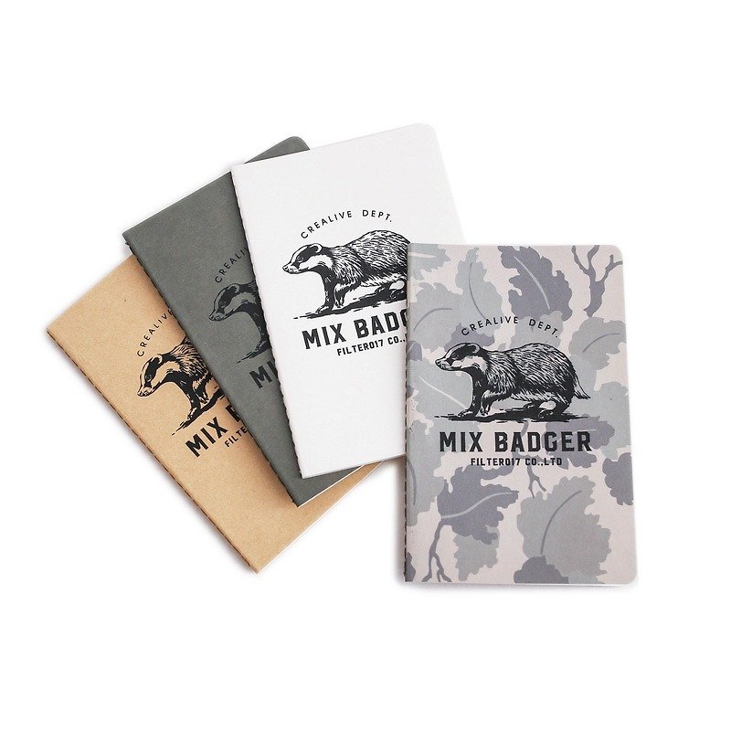 Filter017 x Nine Mount Hill Mix Badger pocket tearable notebook - Notebooks & Journals - Paper 