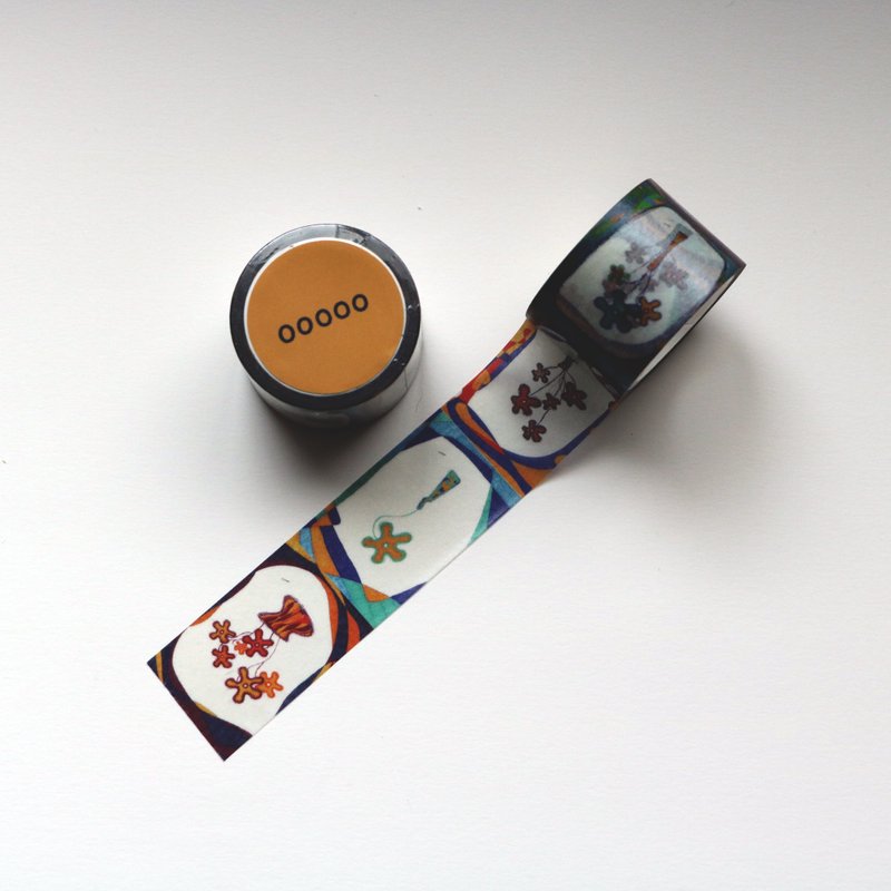 【Paper tape】01 Flowers gather together - Washi Tape - Paper Multicolor