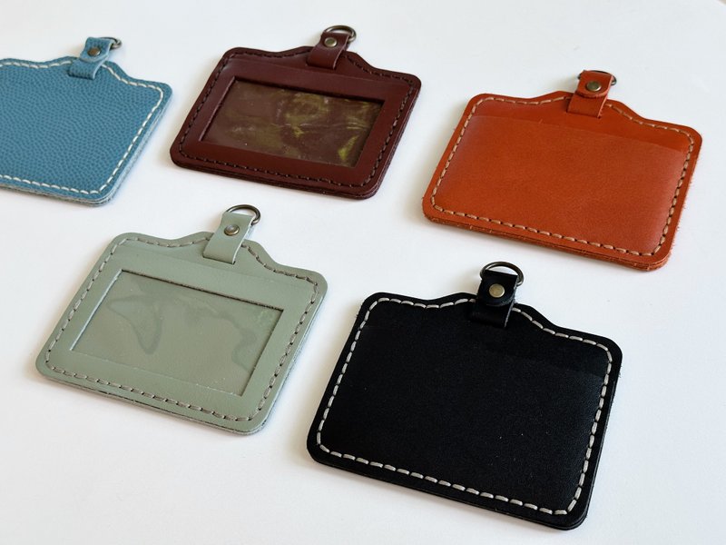 Identification card set - horizontal (without rope) - Card Holders & Cases - Genuine Leather 