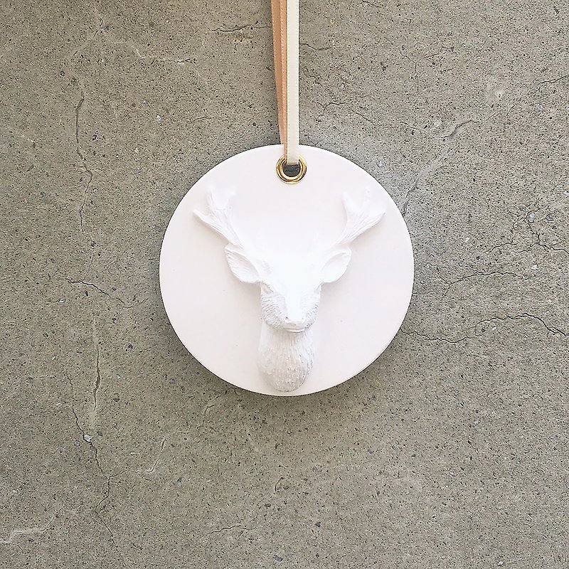 Reindeer Diffuser Stone-Hanging - Fragrances - Other Materials White
