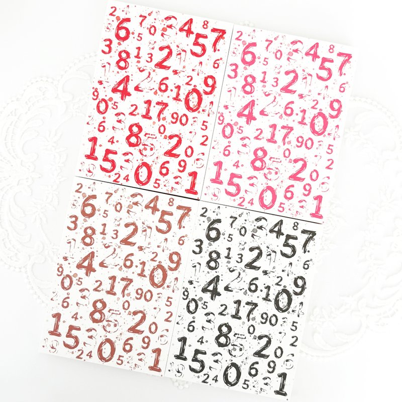 Number Paper - 便條紙/便利貼 - 紙 多色
