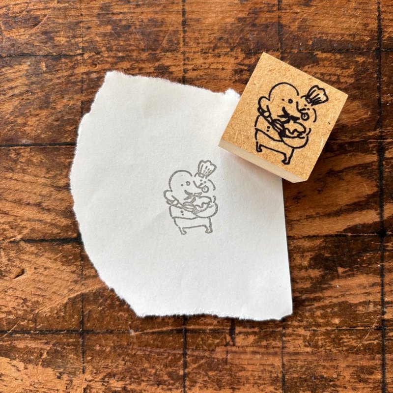 muuちゃんのはんこ/パティシエ - 印章/印台 - 橡膠 卡其色