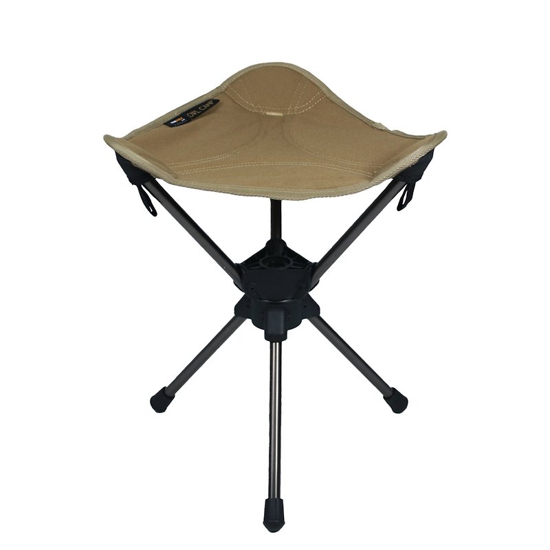 Sand Three Legged Swivel Chair - Chairs & Sofas - Other Materials Khaki