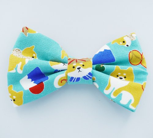 Spar + Co 【淺藍柴犬】寵物特色領結 - 送頸帶