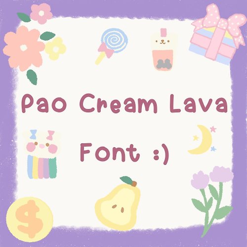 Polar Bundle Product name: Hand writing font Pao Cream Lava Font