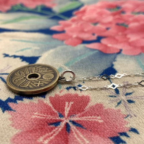 Japanese coin necklace hotsell