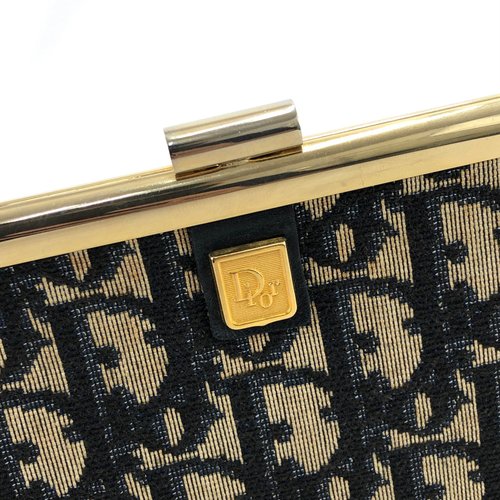 Old Dior ディオール　ヴィンテージクラッチバッグ トロッター 日本直送 名牌中古包 】Christian Dior ディオール トロッター