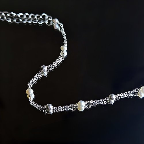 鍊戀翡翠 S925純銀 天然珍珠項手鍊 | 手作客製 手鍊 項鍊 耳環 耳飾