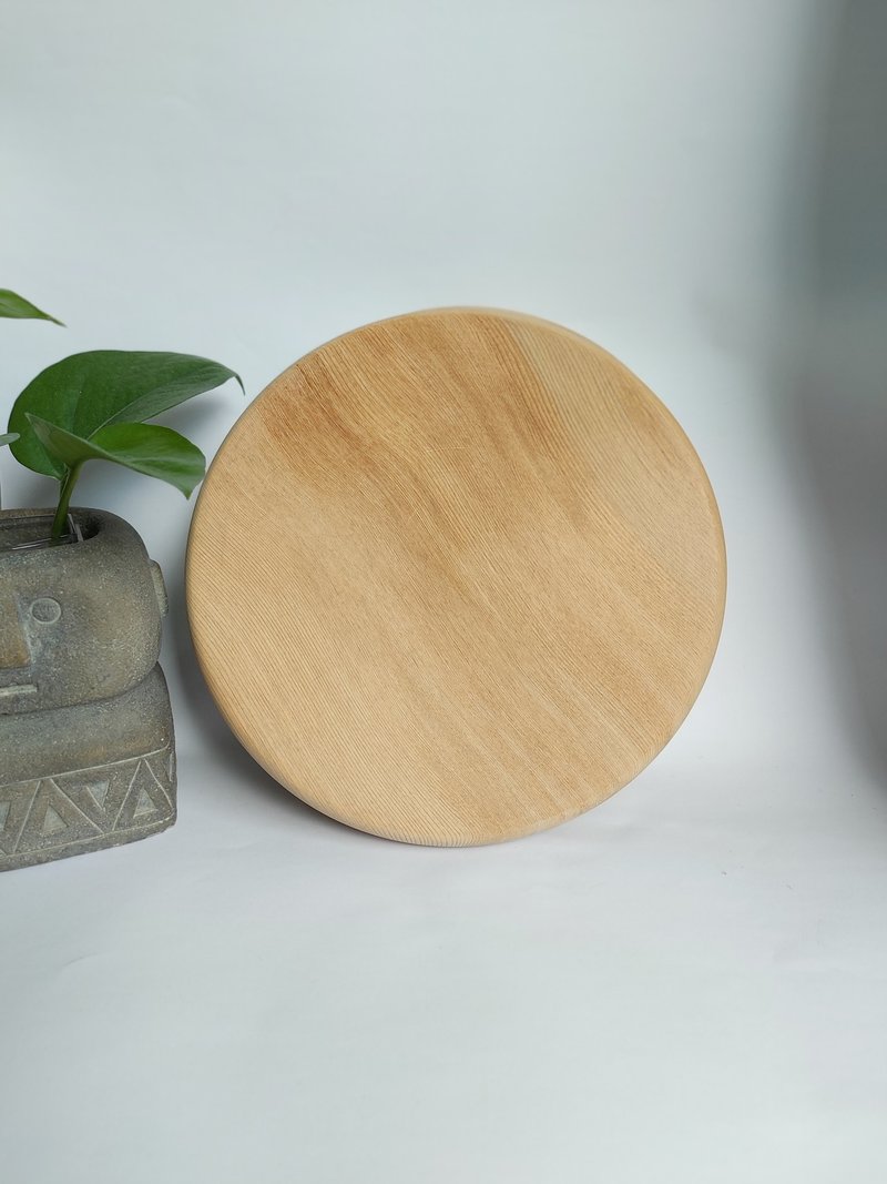 [Hinoki wood insulation mat with rounded edges and thickened version] Taiwanese cypress wood/teapot coaster/heat insulation mat/woody fragrance_single piece - Coasters - Wood 