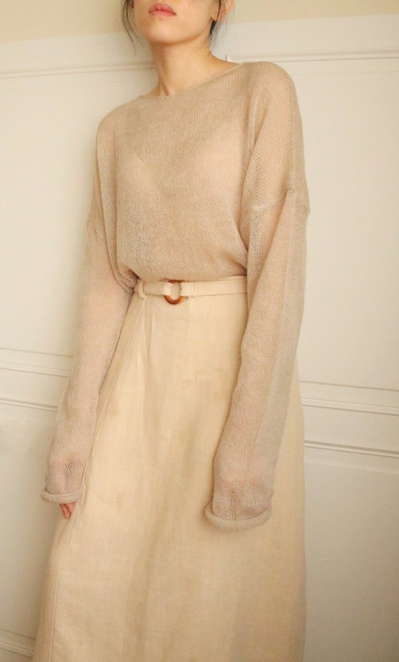 Mae Sweater - 女裝 上衣 - 棉．麻 橘色
