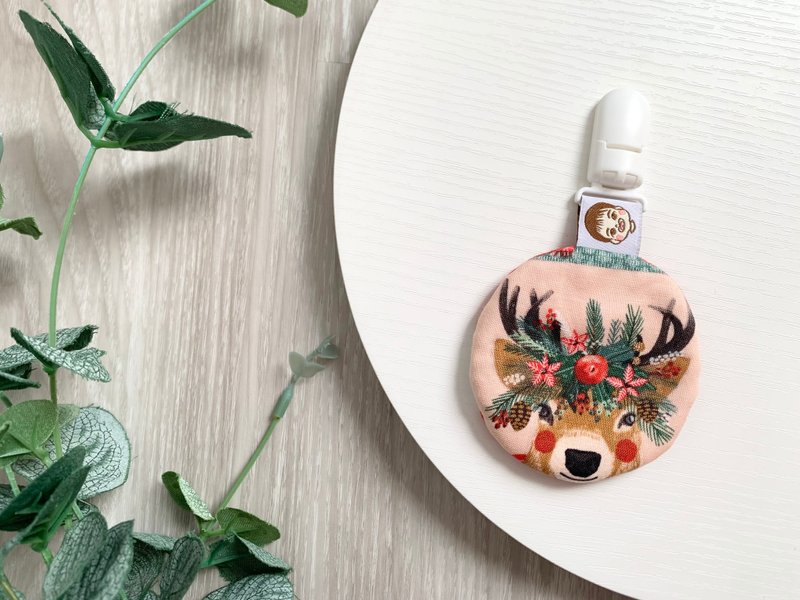 Christmas Animals Amulet Pouch Christmas Gift Holiday Season Reindeer - Omamori - Cotton & Hemp 