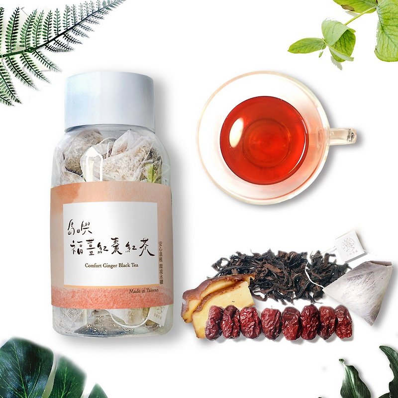 [Liangshan Shuibo] Island Fu Ginger and Red Date Black Tea - ชา - อาหารสด สีแดง