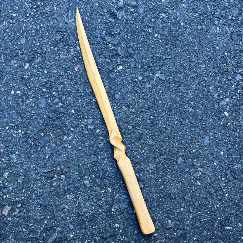 我販劍　妖刀　晏心爵　綠檀收藏藝品　匕首木刀小刀　魔劍紙鎮 - 擺飾/家飾品 - 木頭 綠色
