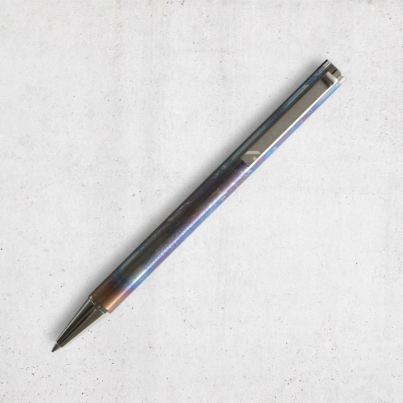 啟點系列 不銹鋼原子筆 (焰藍) 含客製化刻字 - 原子筆 - 其他金屬 藍色