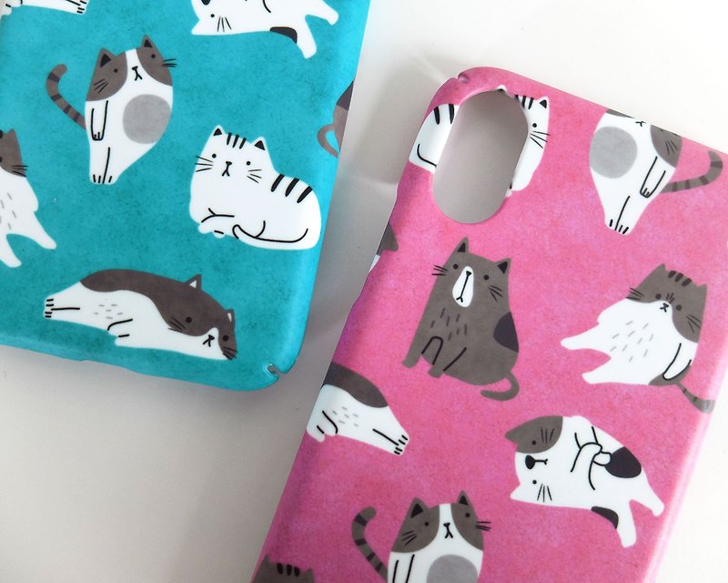 塑膠 手機殼/手機套 粉紅色 - Cat iPhone case 貓咪手機殼 เคสแมว