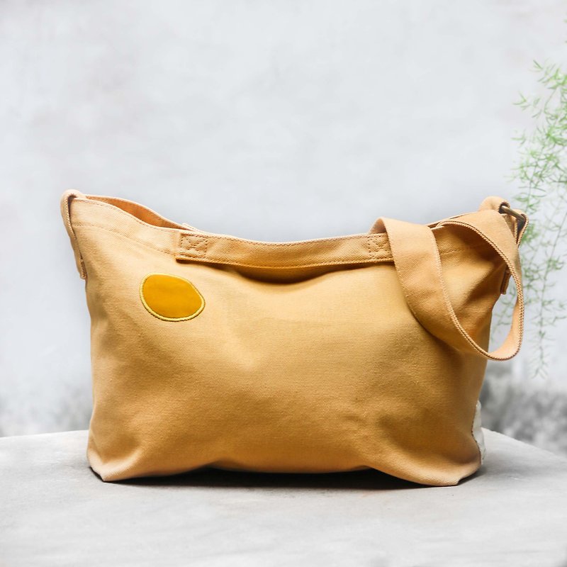 Small Days Canvas Sunshine Pack_Turmeric - Messenger Bags & Sling Bags - Cotton & Hemp Orange