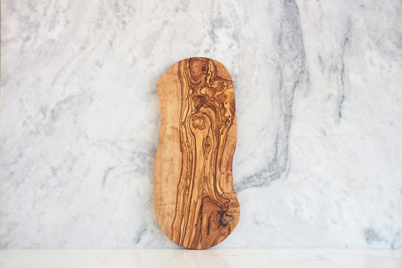 Optional pattern - beautiful native olive wood chopping block - whole piece of olive wood - V39 wooden chopping board (one object and one shot) - ถาดเสิร์ฟ - ไม้ สีนำ้ตาล