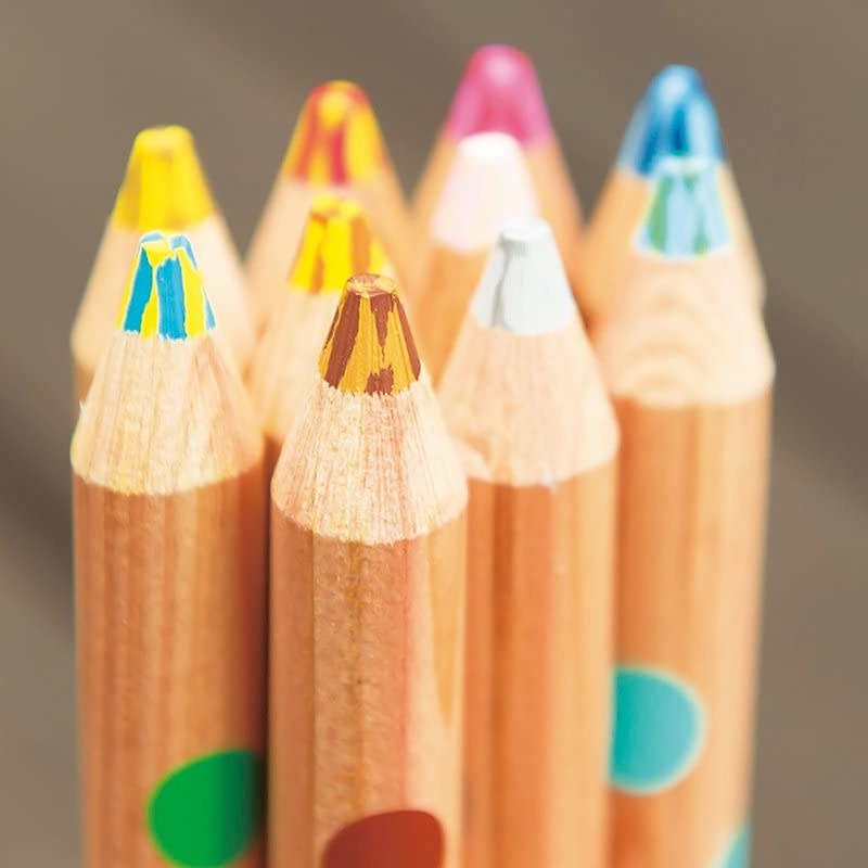 KOKUYO MIX 雙色色鉛筆 10 支組 - 鉛筆/自動鉛筆 - 木頭 多色