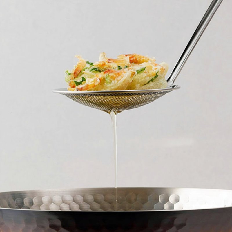 家事問屋日本製304不鏽鋼多功能油炸勺 - 廚具 - 不鏽鋼 銀色