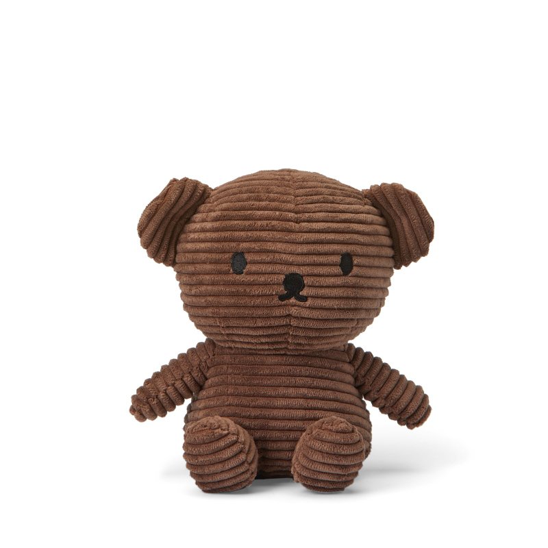 荷蘭 Bon Ton Toys | Boris熊 燈芯絨娃娃 咖啡色 17cm - 公仔/玩偶 - 其他材質 咖啡色