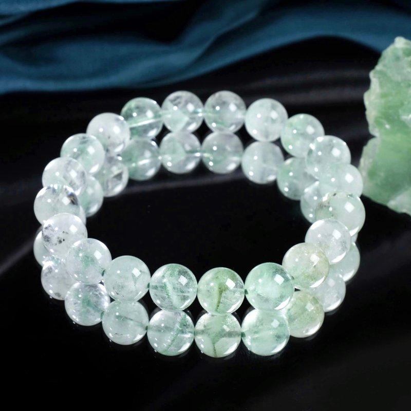 #585 One Picture, One Thing/9.5mm Emerald Ghost Crystal Bracelet Green Ghost Crystal Career and Work Development - สร้อยข้อมือ - คริสตัล สีเขียว