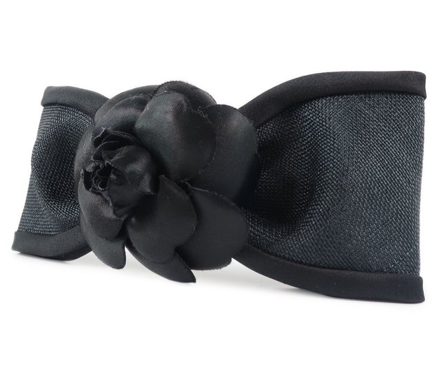 CHANEL☆カメリア リボン バレッタ ヴィンテージ☆箱付き☆ 2025年最新