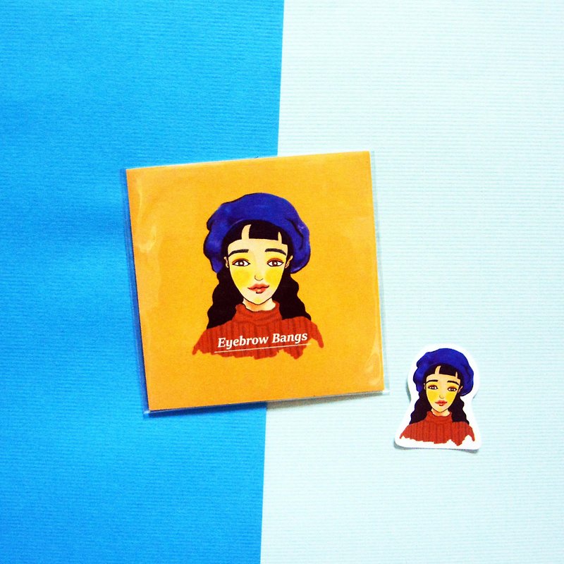 [Black hair girl card] girl / universal card - การ์ด/โปสการ์ด - กระดาษ ขาว