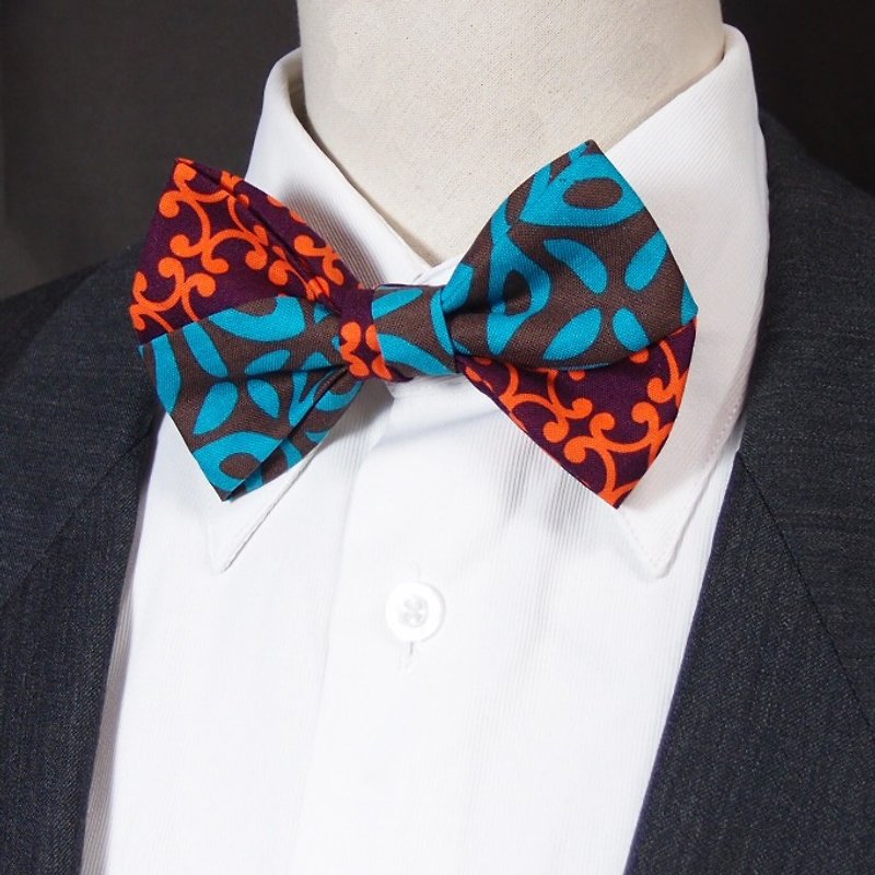Enthusiasm collision color  bow tie - Ties & Tie Clips - Cotton & Hemp Multicolor